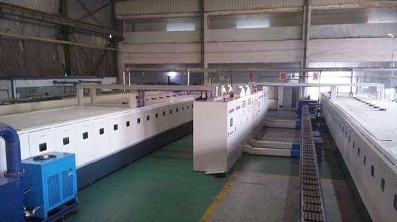 RWET microwave/electric high temperature pusher kiln